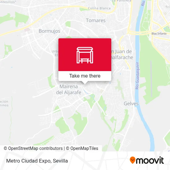 Metro Ciudad Expo map