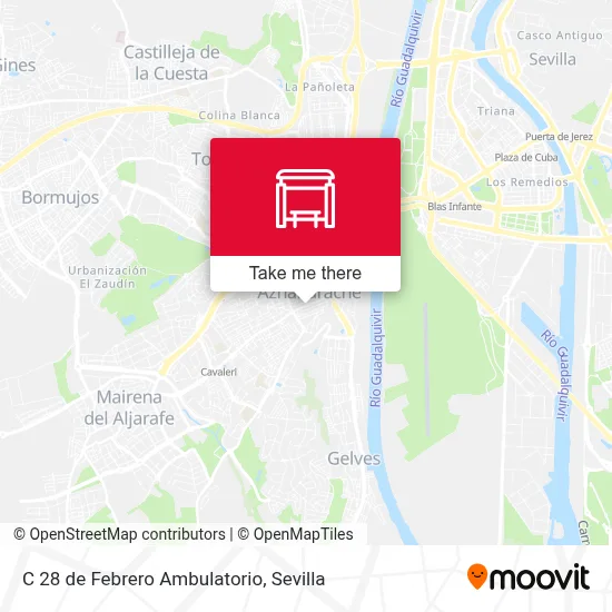 C 28 de Febrero Ambulatorio map