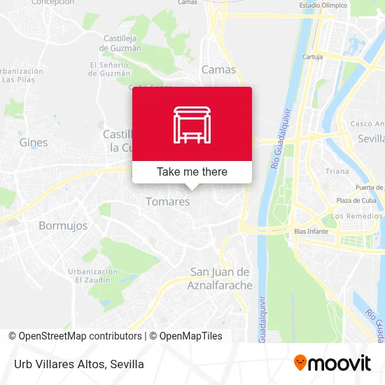 Urb Villares Altos map