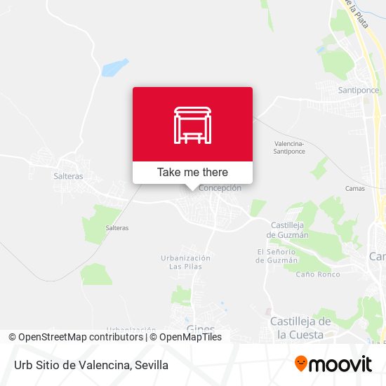 Urb Sitio de Valencina map