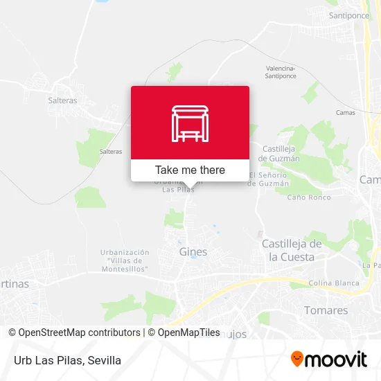 Urb Las Pilas map