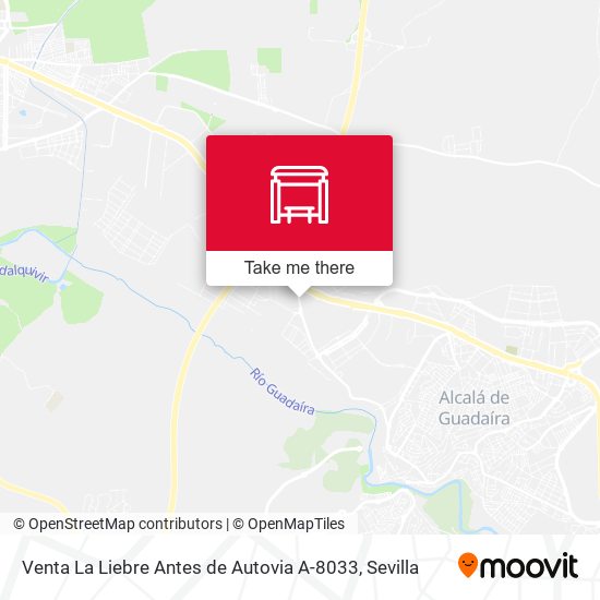 Venta La Liebre Antes de Autovia A-8033 map