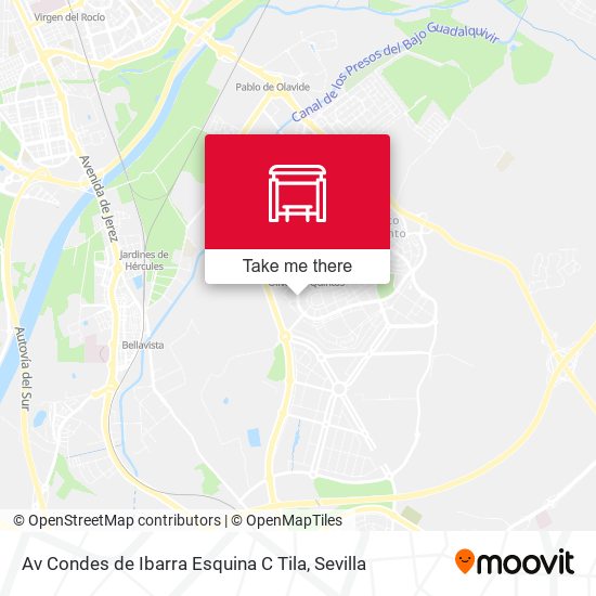 mapa Av Condes de Ibarra Esquina C Tila