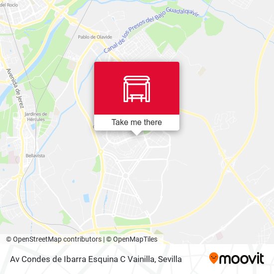 mapa Av Condes de Ibarra Esquina C Vainilla