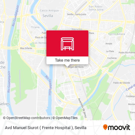 mapa Avd Manuel Siurot ( Frente Hospital )