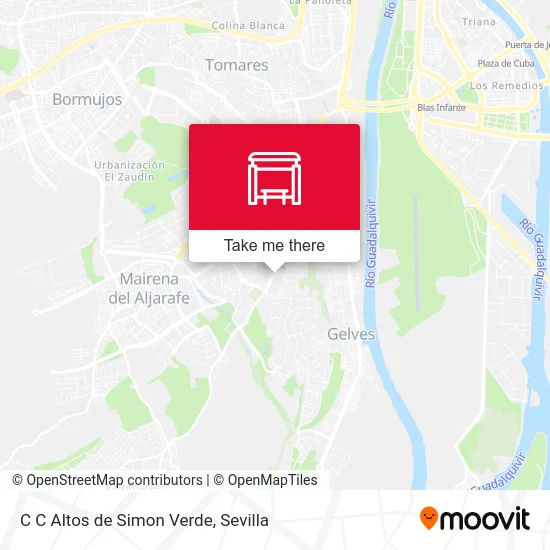 C C Altos de Simon Verde map