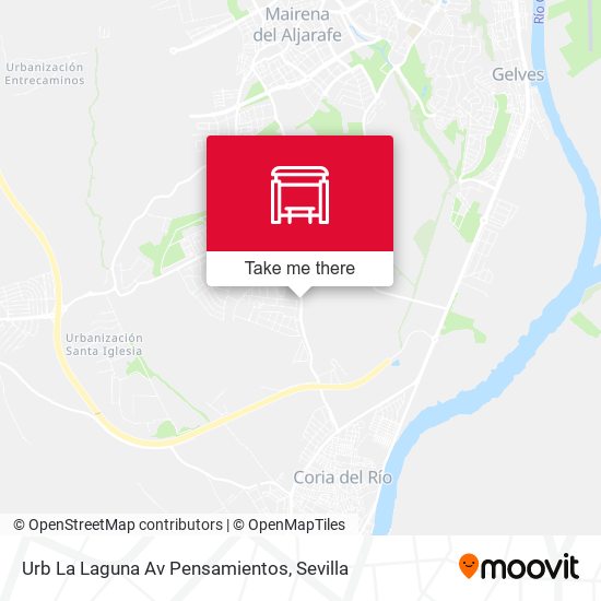 Urb La Laguna Av Pensamientos map