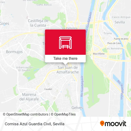 Cornisa Azul Guardia Civil map