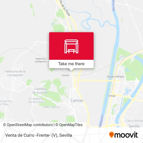 Venta de Curro -Frente- map
