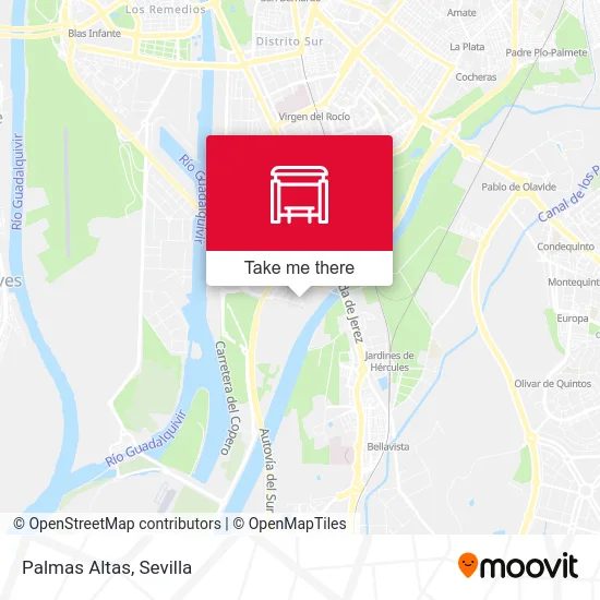 Palmas Altas map