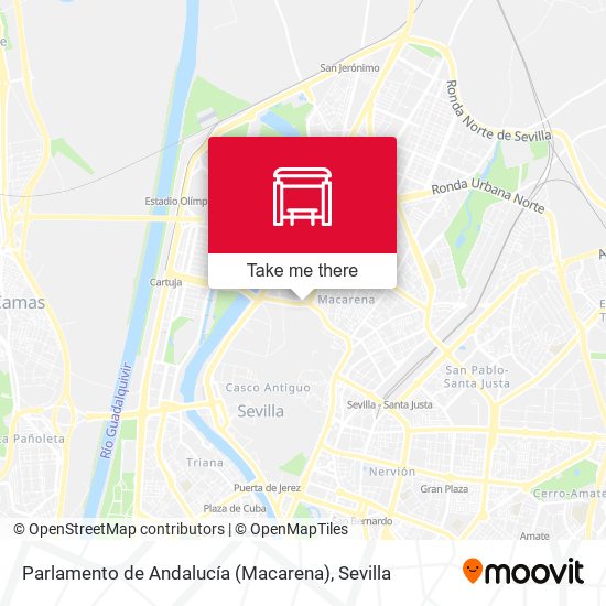 Parlamento de Andalucía (Macarena) map