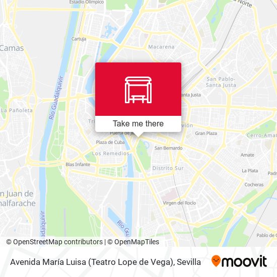 Avenida María Luisa (Teatro Lope de Vega) map