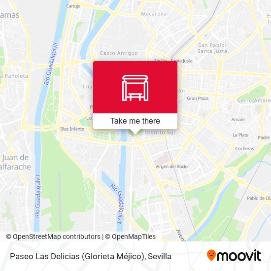 Paseo Las Delicias (Glorieta Méjico) map