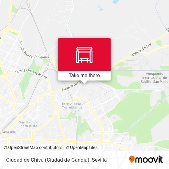 Ciudad de Chiva (Ciudad de Gandia) map