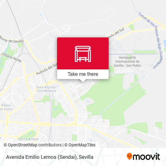 How to get to Avenida Emilio Lemos (Sendai) in Sevilla by Bus, Train or  Metro?
