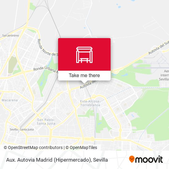 mapa Aux. Autovia Madrid (Hipermercado)