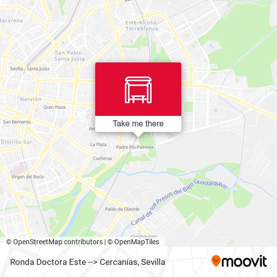 mapa Ronda Doctora Este --> Cercanías