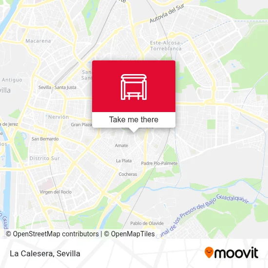 La Calesera map