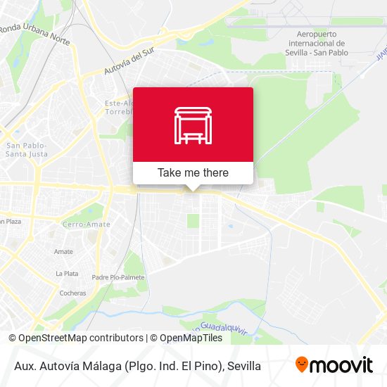 mapa Aux. Autovía Málaga (Plgo. Ind. El Pino)