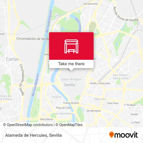 Alameda de Hercules map