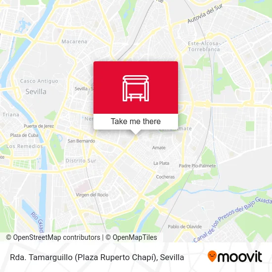 Rda. Tamarguillo (Plaza Ruperto Chapí) map