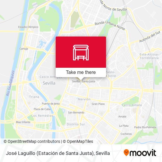 José Laguillo (Estación de Santa Justa) map