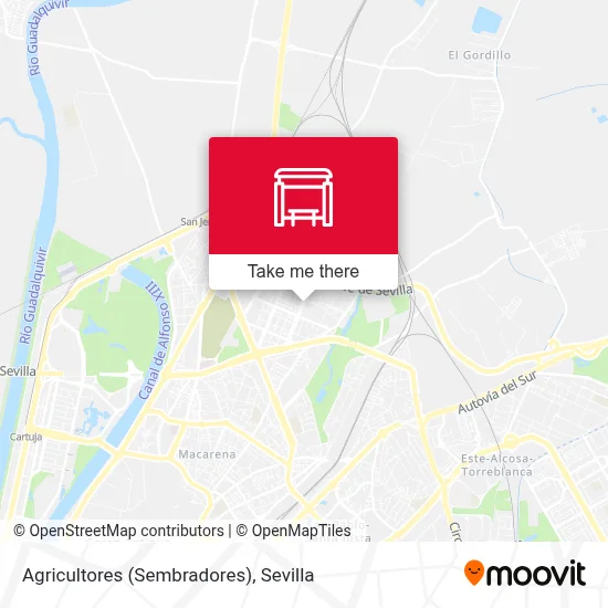 Agricultores (Sembradores) map