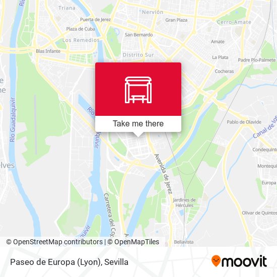 Paseo de Europa (Lyon) map