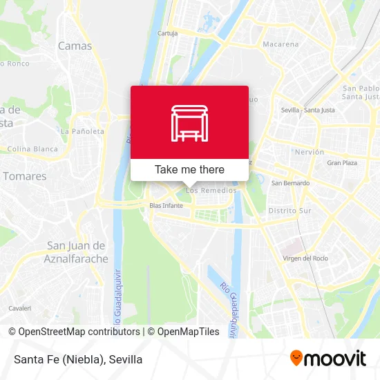 Santa Fe (Niebla) map