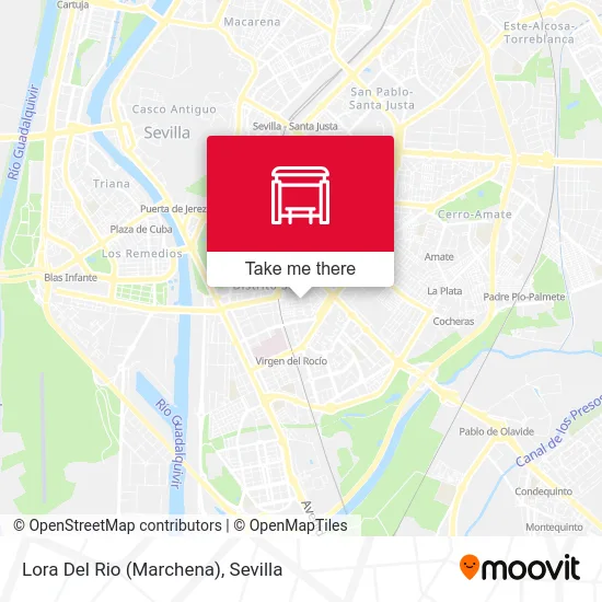 Lora Del Rio (Marchena) map