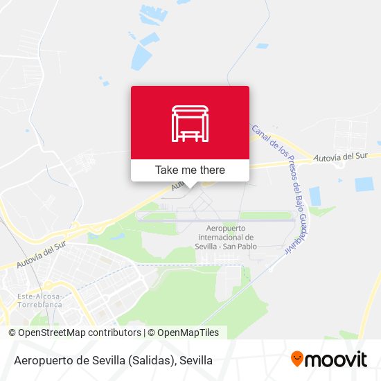 mapa Aeropuerto de Sevilla (Salidas)