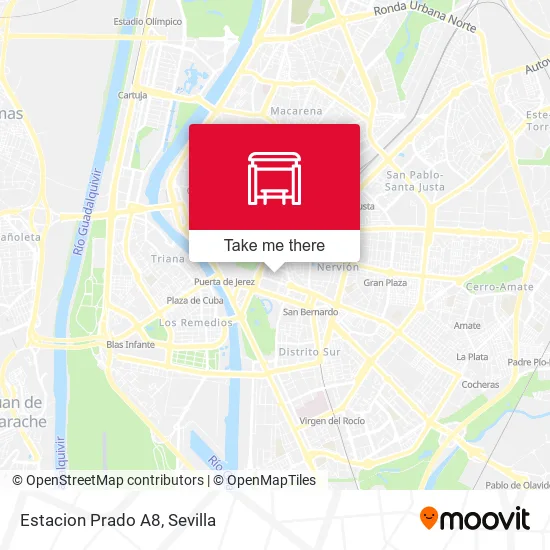 Estacion Prado A8 map