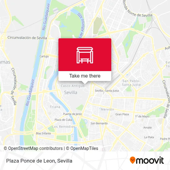 Plaza Ponce de Leon map
