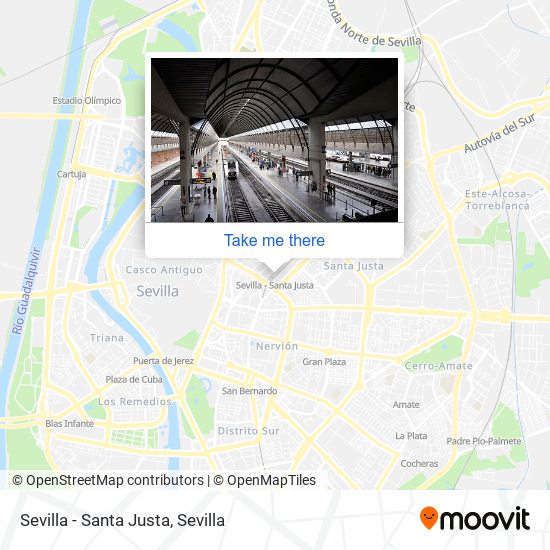 Sevilla - Santa Justa map