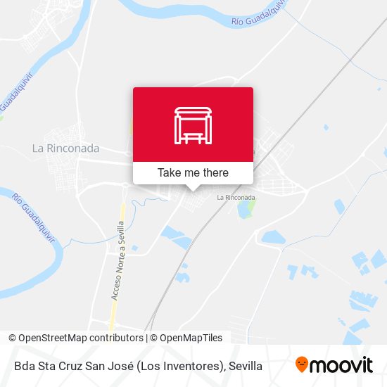 Bda Sta Cruz San José (Los Inventores) map