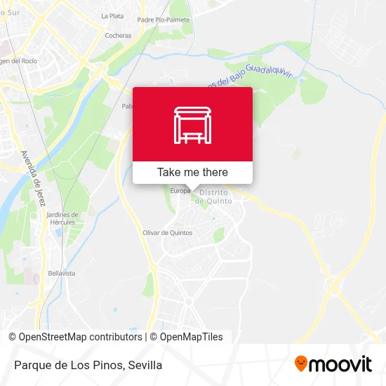 Parque de Los Pinos map