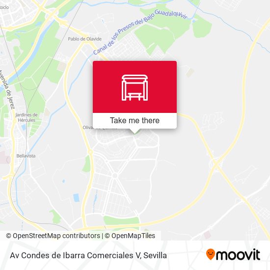 Av Condes de Ibarra Comerciales V map