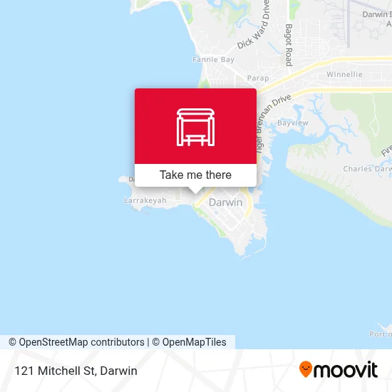 Mapa 121 Mitchell St
