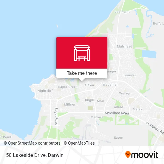 Mapa 50 Lakeside Drive