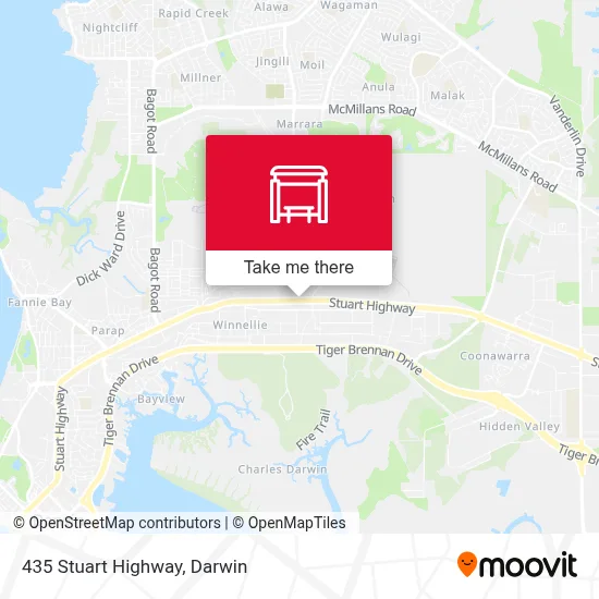 Mapa 435 Stuart Highway