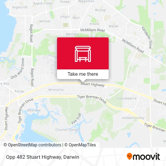 Mapa Opp 482 Stuart Highway