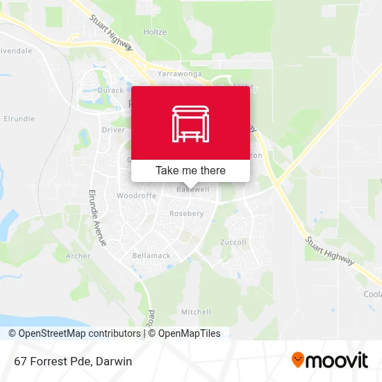 Mapa 67 Forrest Pde