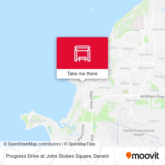 Mapa Progress Drive at John Stokes Square