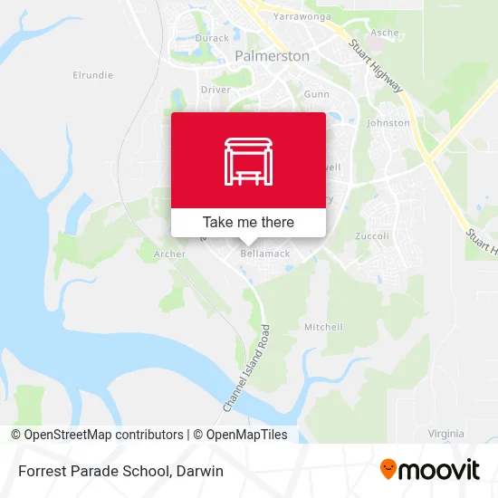 Mapa Forrest Parade School