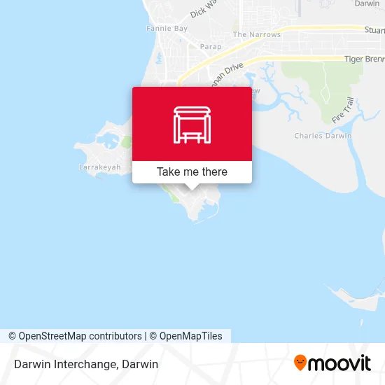 Mapa Darwin Interchange