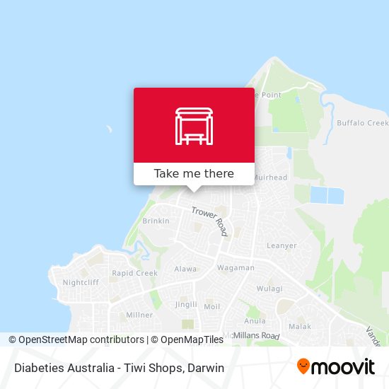 Mapa Diabeties Australia - Tiwi Shops