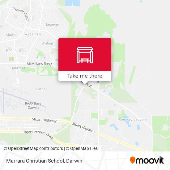 Marrara Christian School map