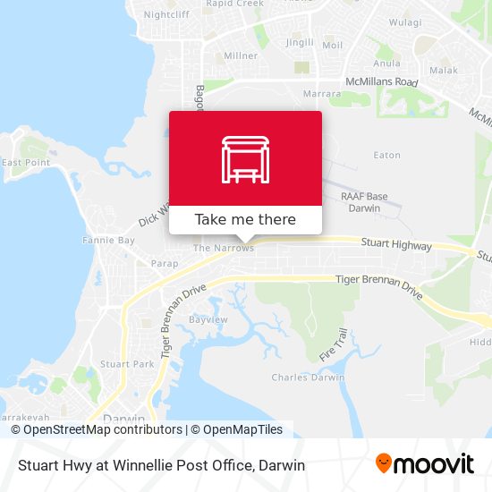 Stuart Hwy at Winnellie Post Office map