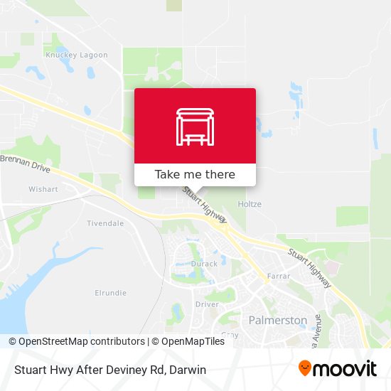 Mapa Stuart Hwy After Deviney Rd