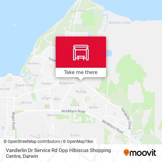 Vanderlin Dr Service Rd Opp Hibiscus Shopping Centre map